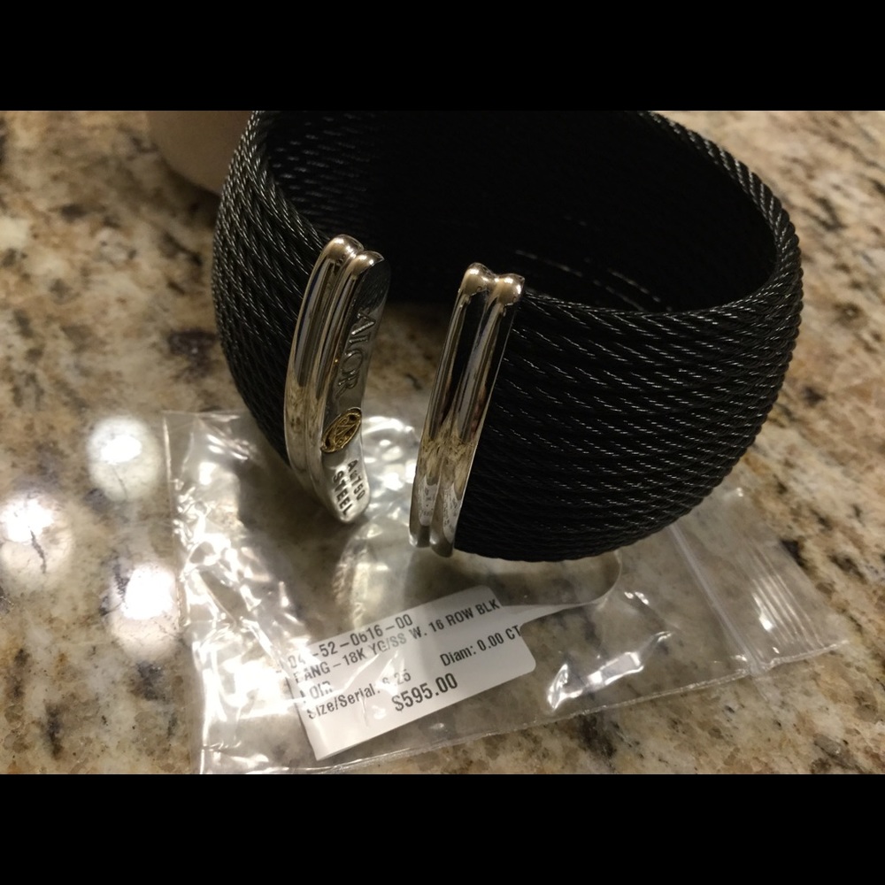 HP! 🎉ALOR Cable Bracelet Bangle Cuff 18K - Picture 6 of 9